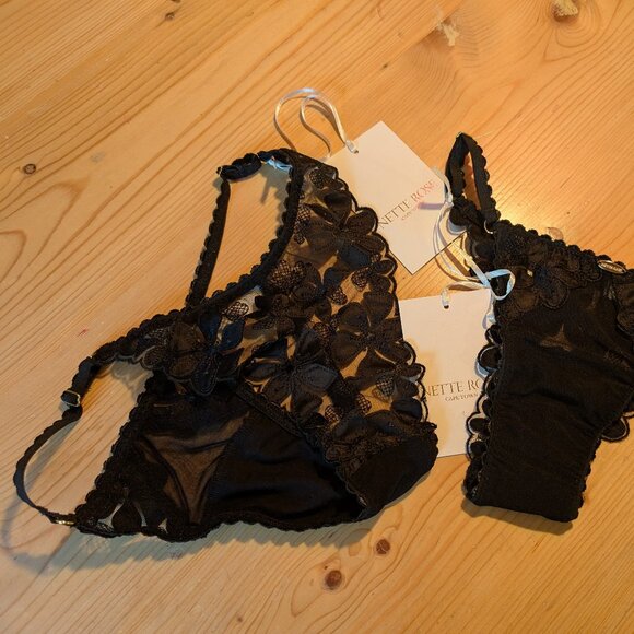 Nette Rose - Brazilian Panty, Black, Small - Picture 5 of 5